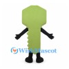 Green Key Mascot Costume with Black Arms and Legs