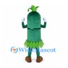 Bamboo Mascot Costume with Green Leaf Skirt