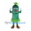 Bamboo Mascot Costume with Green Leaf Skirt