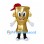 Gold Trophy Mascot Costume with Red Cap