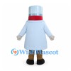 Medicine Bottle Mascot Costume with White Lab Coat and Stethoscope