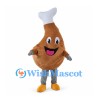 Chicken Drumstick Mascot Costume with White Bone Top