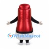 Red High-Top Sneaker Mascot Costume with Black Laces