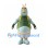 Grasshopper Mascot Costume with Green Vest and Drum