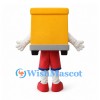 School Bus Mascot Costume in Yellow with Red Shorts