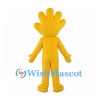 Yellow Hand Mascot Costume with Grinning Face