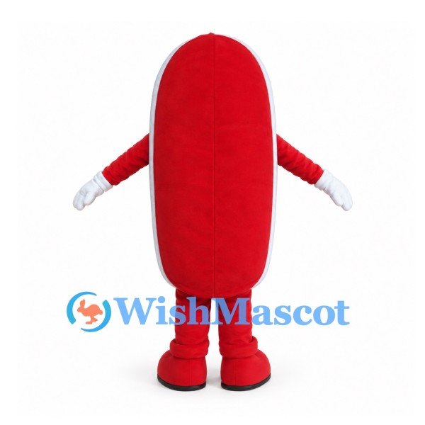 Red Sneaker Mascot Costume with White Laces