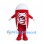 Red Sneaker Mascot Costume with White Laces