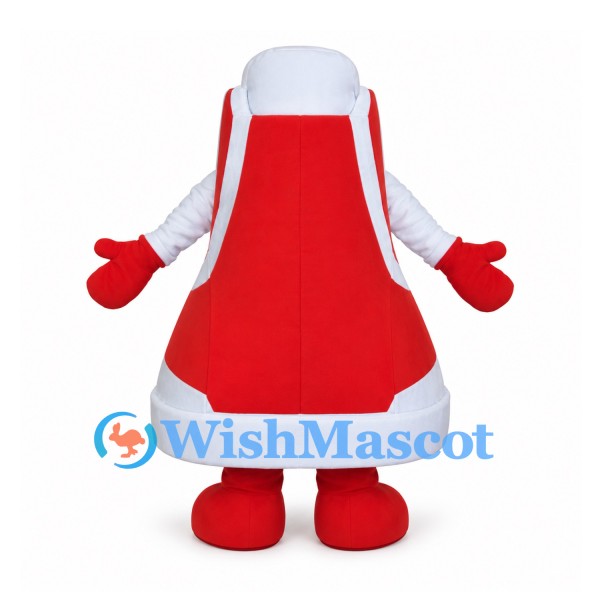 Red and White Sneaker Mascot Costume with Blue Laces