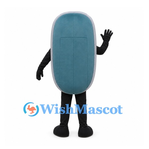 Mobile Phone Mascot Costume in Teal with Number Keypad