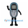 Mobile Phone Mascot Costume in Teal with Number Keypad