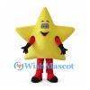Yellow Star Mascot Costume with Red Legs