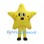 Yellow Star Mascot Costume with Rounded Points