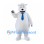 Polar Bear Mascot Costume with Blue Tie