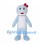 Light Blue Seal Mascot Costume with Red Hair Bow