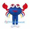 Blue Crab Mascot Costume with Red Claws