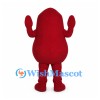 Red Lobster Mascot Costume with Rounded Body and Small Claws