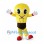 Yellow Light Bulb Mascot Costume with Black Screw Base