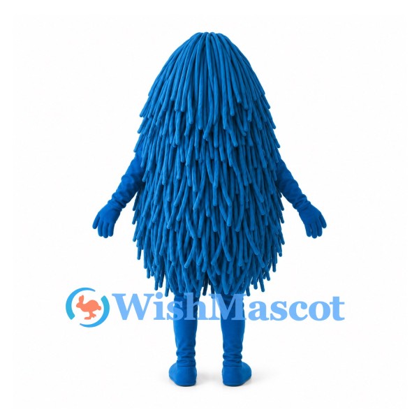 Shaggy Monster Mascot Costume in Blue