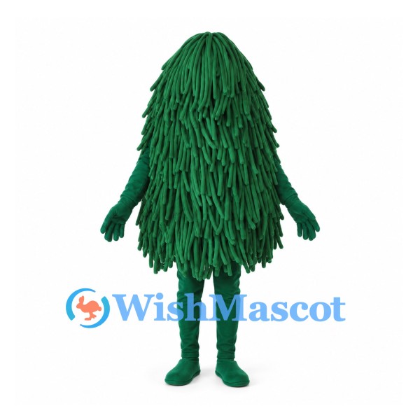 Shaggy Monster Mascot Costume in Green