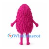 Shaggy Monster Mascot Costume in Pink