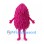 Shaggy Monster Mascot Costume in Pink