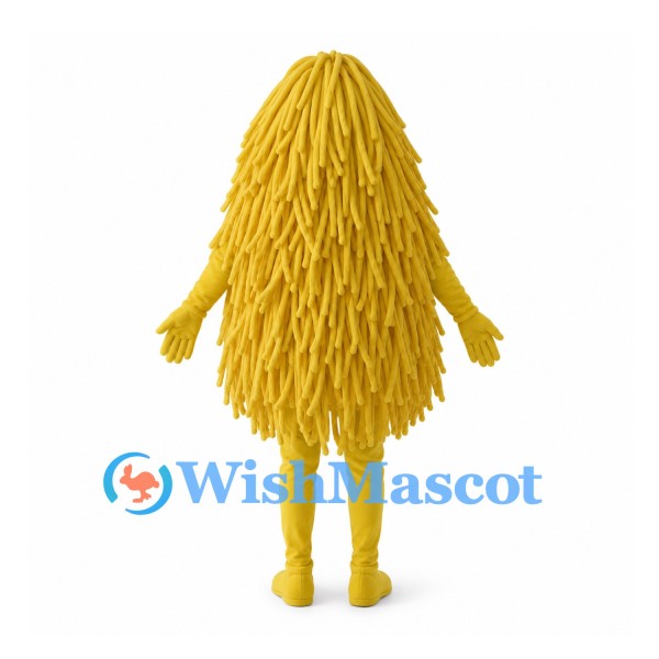 Shaggy Monster Mascot Costume in Yellow
