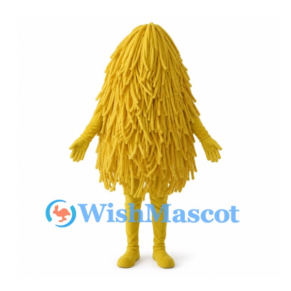 Shaggy Monster Mascot Costume in Yellow