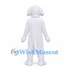 Dog Mascot Costume in White with Floppy Ears
