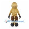 Monkey Mascot Costume in Gold with Brown Shorts