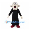 Man Mascot Costume with Black Robe and Red Shoes