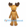 Moose Mascot Costume in Tan with Brown Antlers