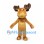 Moose Mascot Costume in Tan with Brown Antlers