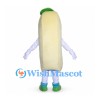 Hot Dog Mascot Costume with Green Cap and Shoes