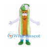 Hot Dog Mascot Costume with Green Cap and Shoes