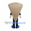 Pizza Slice Mascot Costume with Pepperoni and Chef Hat