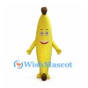Banana Mascot Costume in Yellow with Brown Tips