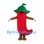 Chili Pepper Mascot Costume in Red with Green Stem Hat