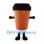 Coffee Cup Mascot Costume in Brown with Black Lid