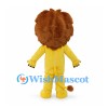 Lion Mascot Costume in Yellow with Thick Brown Mane