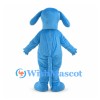 Dog Mascot Costume in Blue with Long Floppy Ears