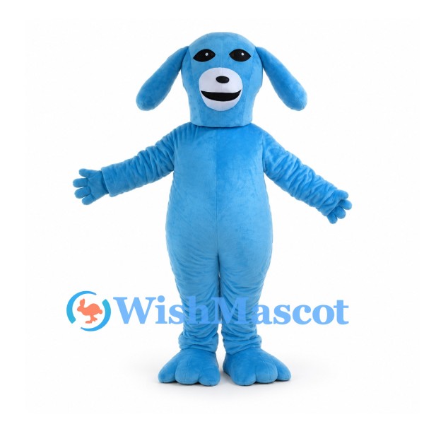 Dog Mascot Costume in Blue with Long Floppy Ears