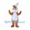Rabbit Mascot Costume in Brown with White Belly