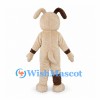 Dog Mascot Costume in Cream with Brown Patches