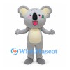 Koala Mascot Costume in Gray with Cream Belly