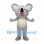 Koala Mascot Costume in Gray with Cream Belly