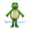 Dinosaur Mascot Costume in Green with Cream Belly