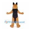 German Shepherd Mascot Costume in Tan and Black