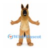 German Shepherd Mascot Costume in Tan and Black