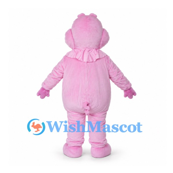 Pig Mascot Costume in Pink with Ruffled Collar